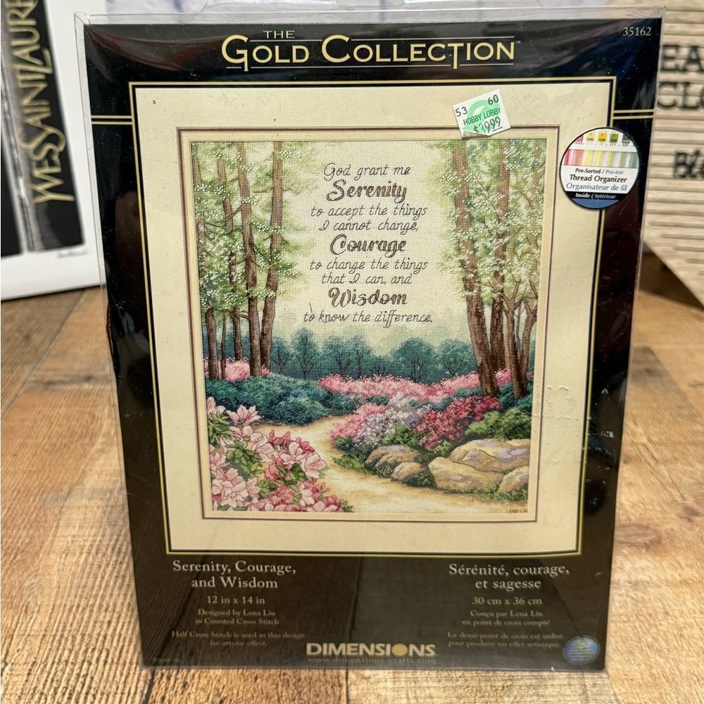 SERENITY COURAGE &WISDOM cross stitch kit GOLD COLLECTION Dimensions NIP 35162